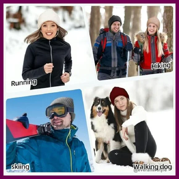 Alpaca Wool Beanie Fuzzy Soft Knit Lightweight Winter Hat Unisex Gift